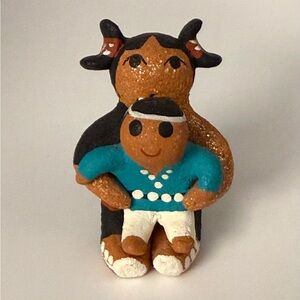 Small Representation of the Art of Native American Potter, Pablo Quintana.